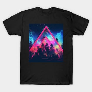 Vaporwave Triangle Chillwave Neon T-Shirt